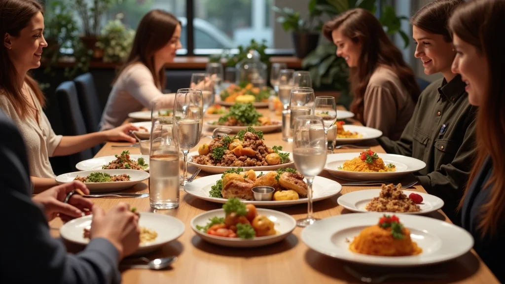 Signature dishes at the best restaurants in Dorchester, MA, in a modern restaurant setting.