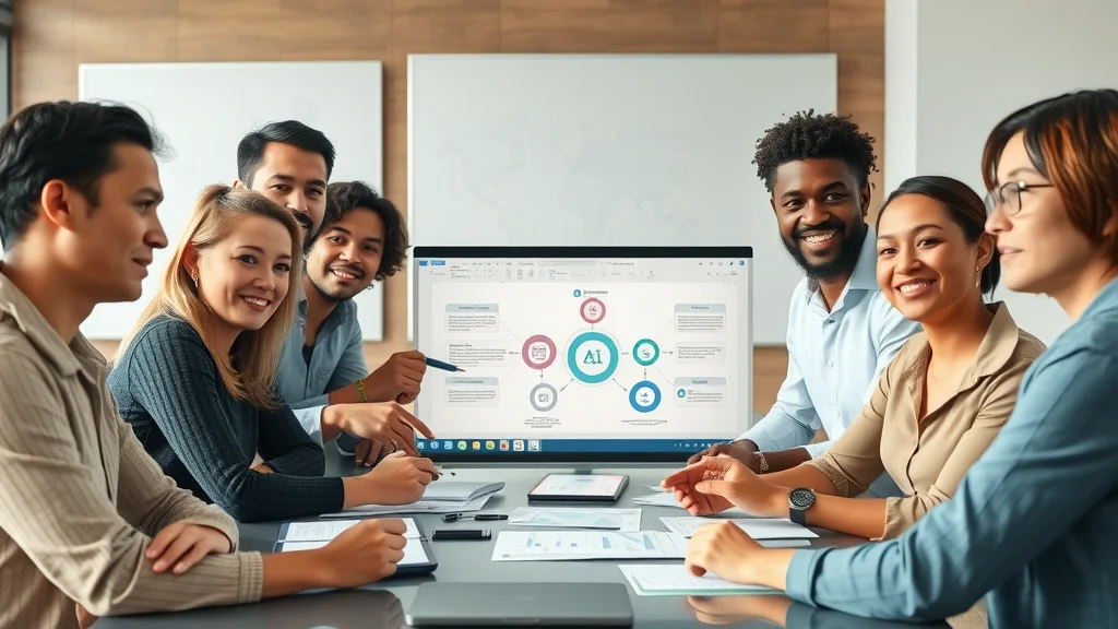 ethical ai governance framework, responsible team strategizing on digital whiteboards for ai risk and policy development