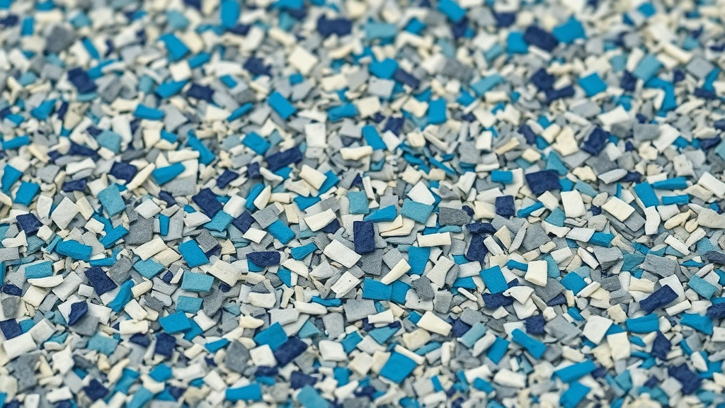 Close-up view of epoxy floor flakes, vibrant mix of colors, Photorealistic High Fidelity Lifelike