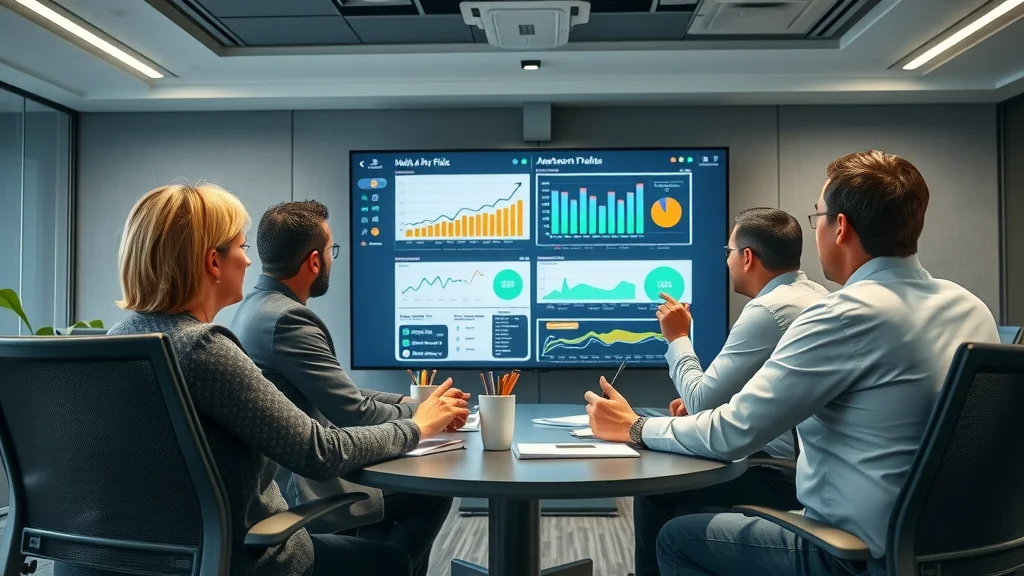 Small team in high-tech environment analyzing risk management for AI governance