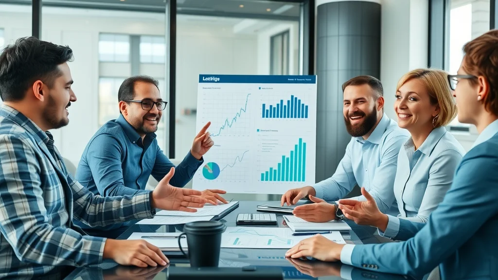 Logistics executives planning hardware integration and sales strategy, showcasing hardware and software solution prototypes