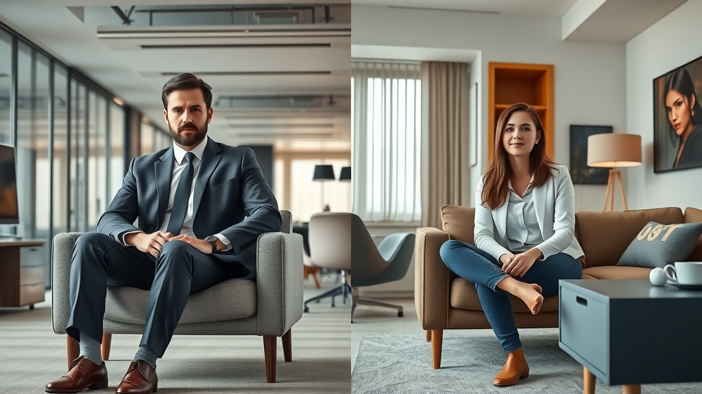 modern office furniture and cozy home furniture side by side in Plainville CT