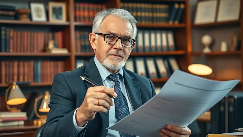 accuracy cpa: Experienced senior CPA reviewing tax documents in a classic office with financial books and diplomas—embodying wisdom and trust.