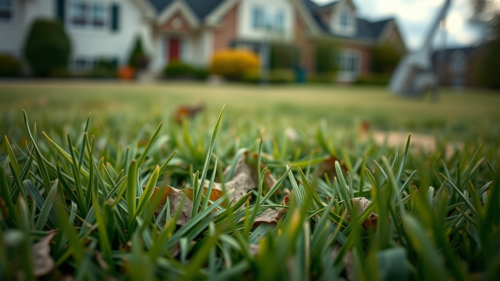 Thriving tall fescue grass in a scenic pastoral field
