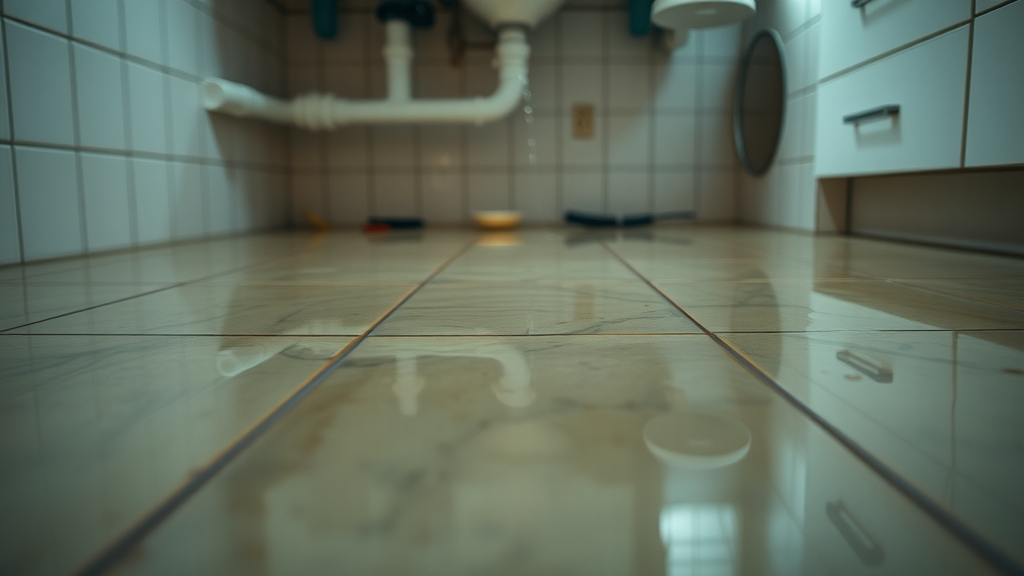 plumbing in orlando florida - flooded kitchen floor due to a plumbing emergency.