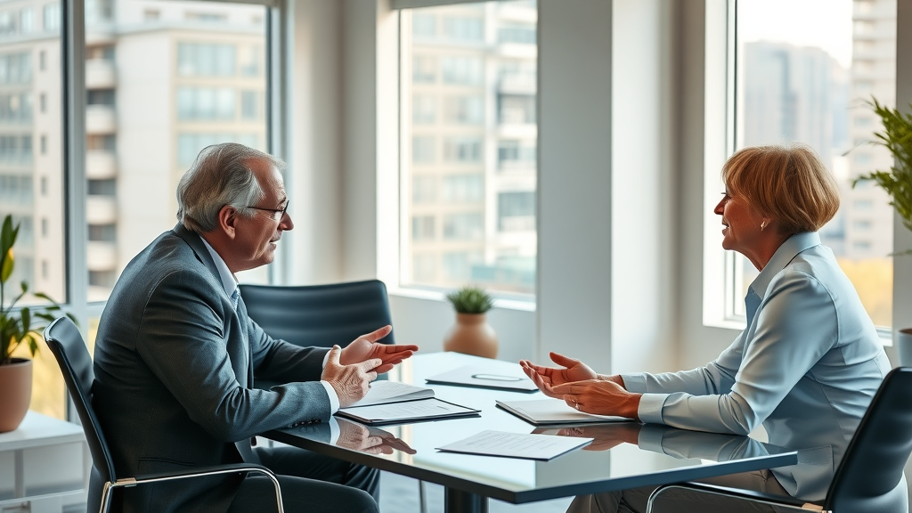 divorce mediation attorney milford ct facilitating amicable session in a modern Connecticut office