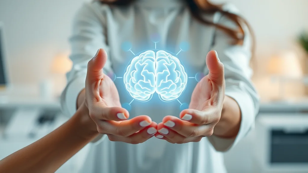 Diverse hands holding glowing AI-brain hologram representing ethical AI governance principles