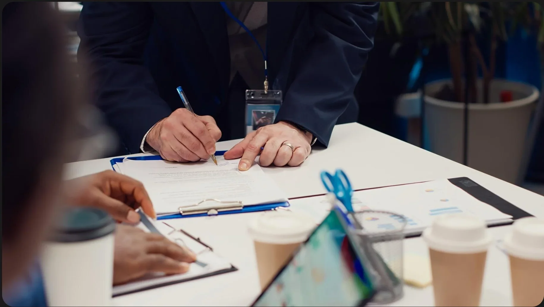 Secure AI digital infrastructure symbolizing why legal operations and risk compliance are important for organizations, with compliance icons and glowing interfaces