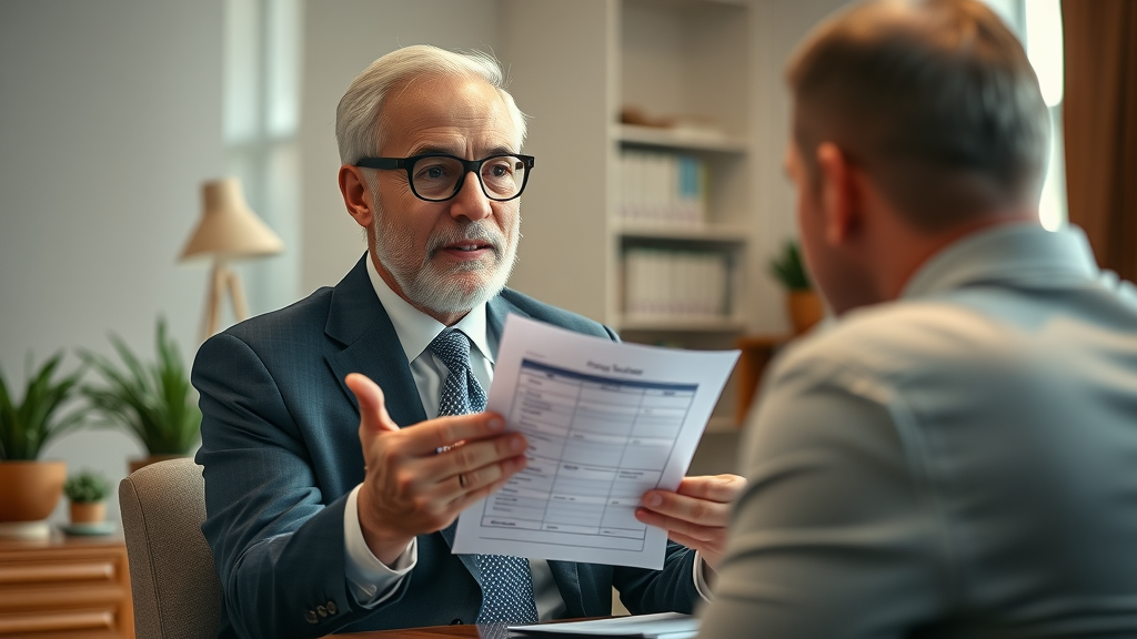 business equipment loan checklist - financial advisor providing checklist to business client