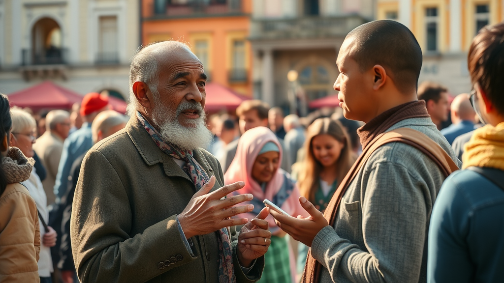Community gathering at a cultural event in Michigan during spring