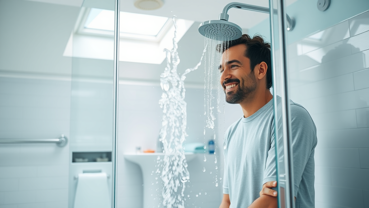 Repiping ensures clean water flow in a modern home bathroom.