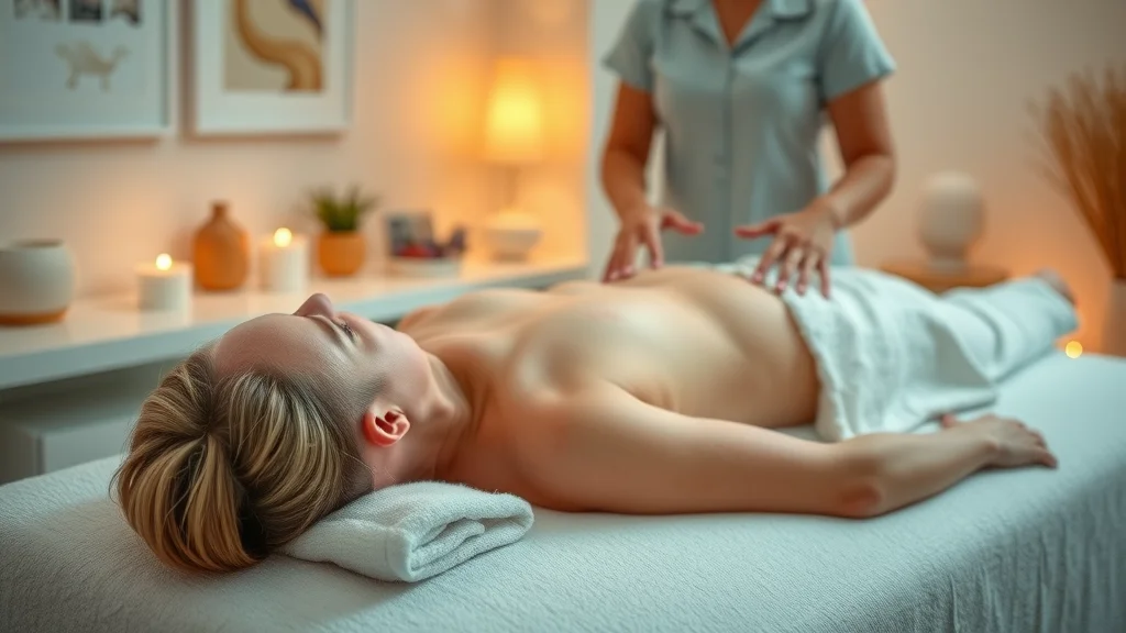 Serene massage therapy session at a Saturday chiropractic clinic, integrating hands-on treatment and relaxation for muscle tension relief.