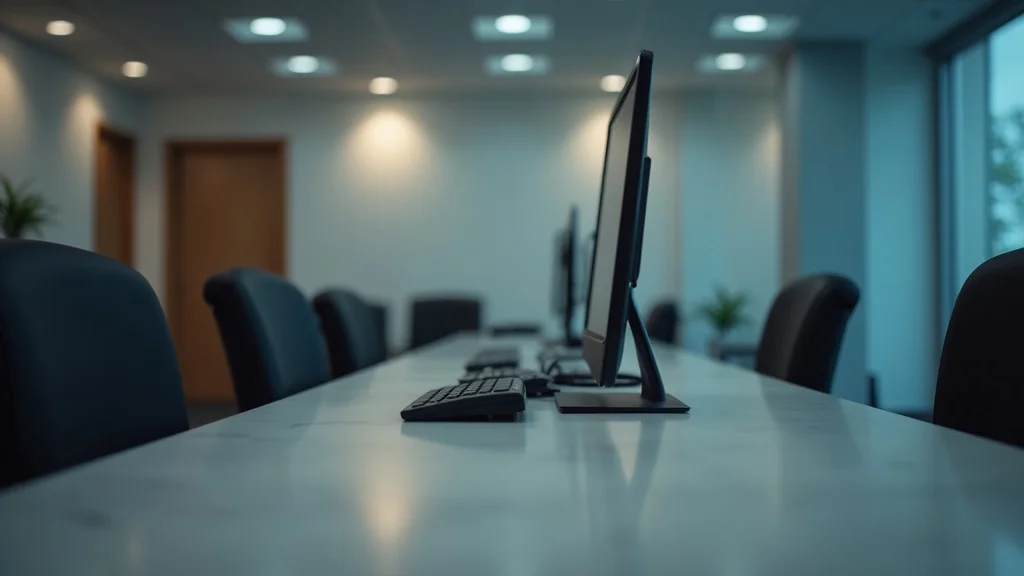 Empty CPA firm reception desk — missed opportunities from lack of social media marketing.