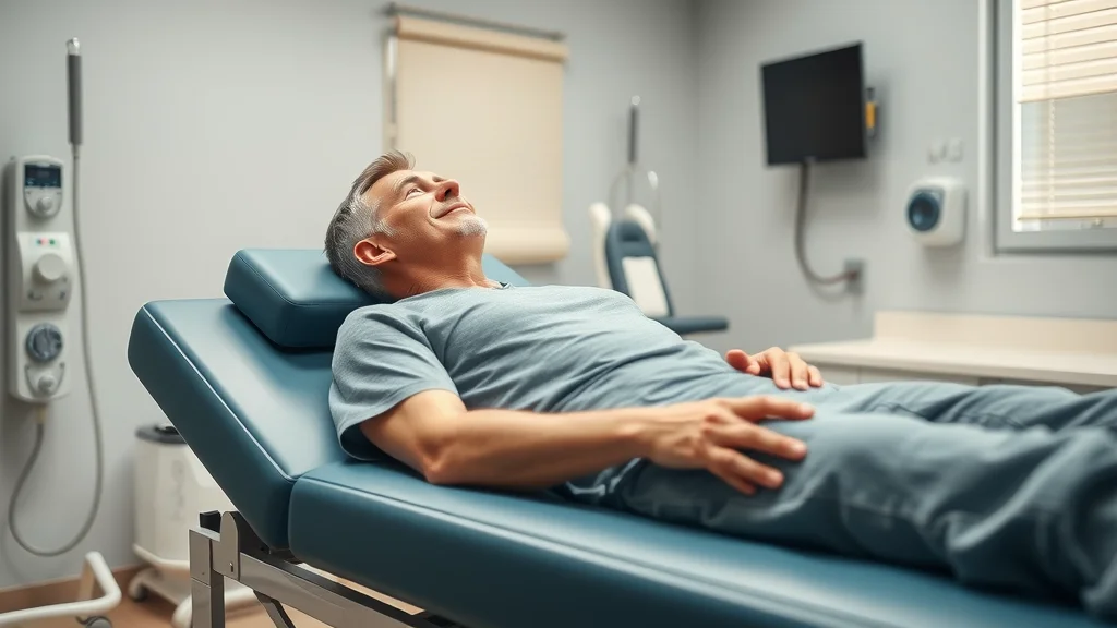 spinal decompression therapy at sacramento chiropractor, patient receiving non-invasive decompression on traction table in modern therapy room