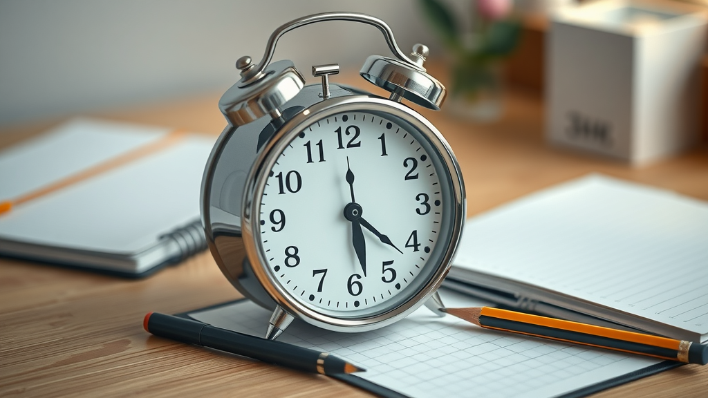 clock showing 20-minute intervals