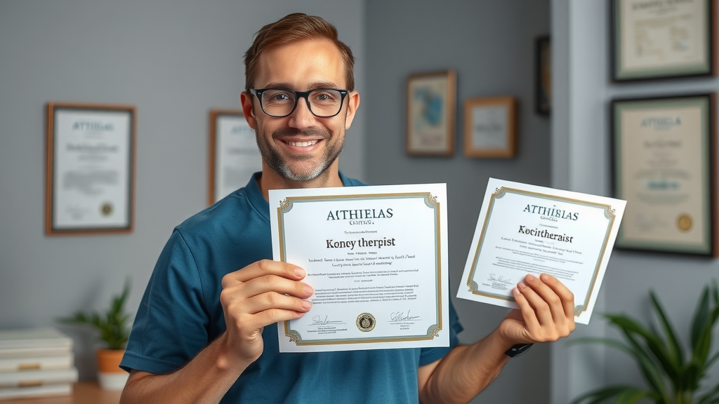 Highly trained Calgary physiotherapist with certifications and diplomas, trusted credentials in office