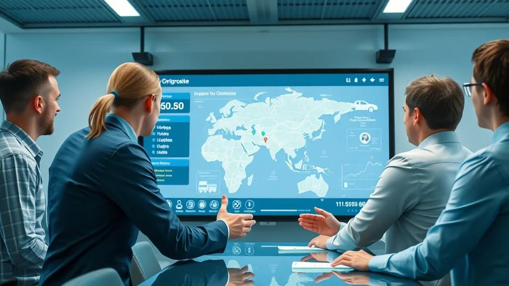 Smart route optimization dashboard in fleet management tools, logistics team planning optimal routes