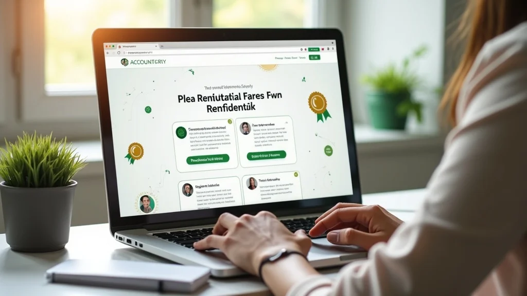 Website landing page mockup for accounting firm with testimonials, forms, and trust badges - landing page for accounting services