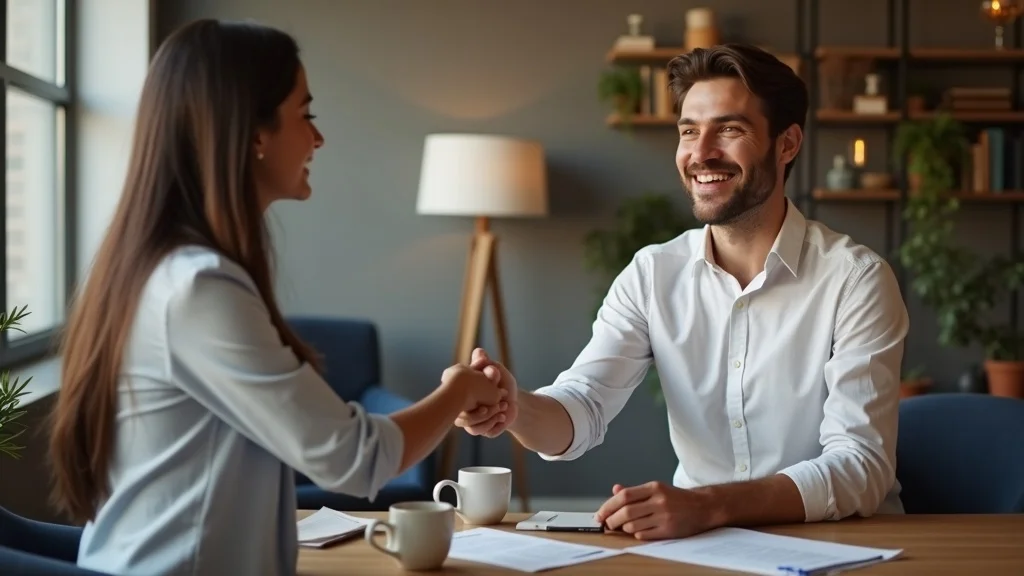 Welcoming accountant meeting client – client experience for accountants