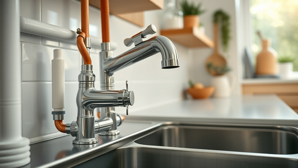 plumbing in orlando florida - residential plumbing setup in a kitchen.