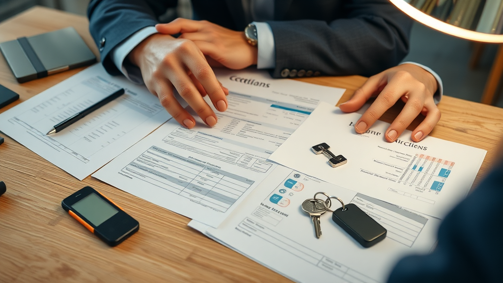Official business documents and collateral, organizing financial paperwork, credit and collateral for merchant cash advance vs business loan