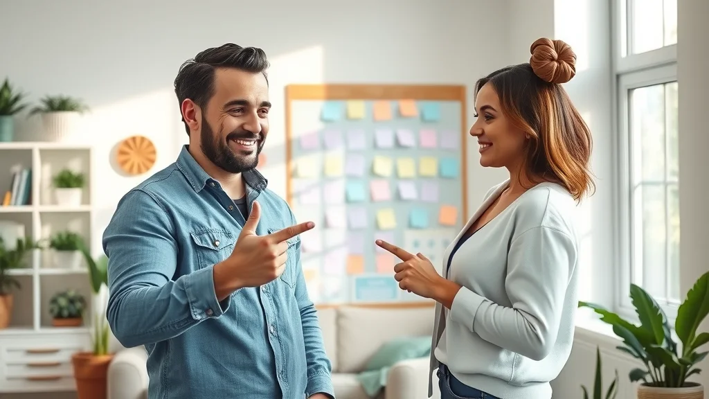 Motivated couple planning their financial future and goals on a vision board, showing the importance of financial discipline for wealth growth