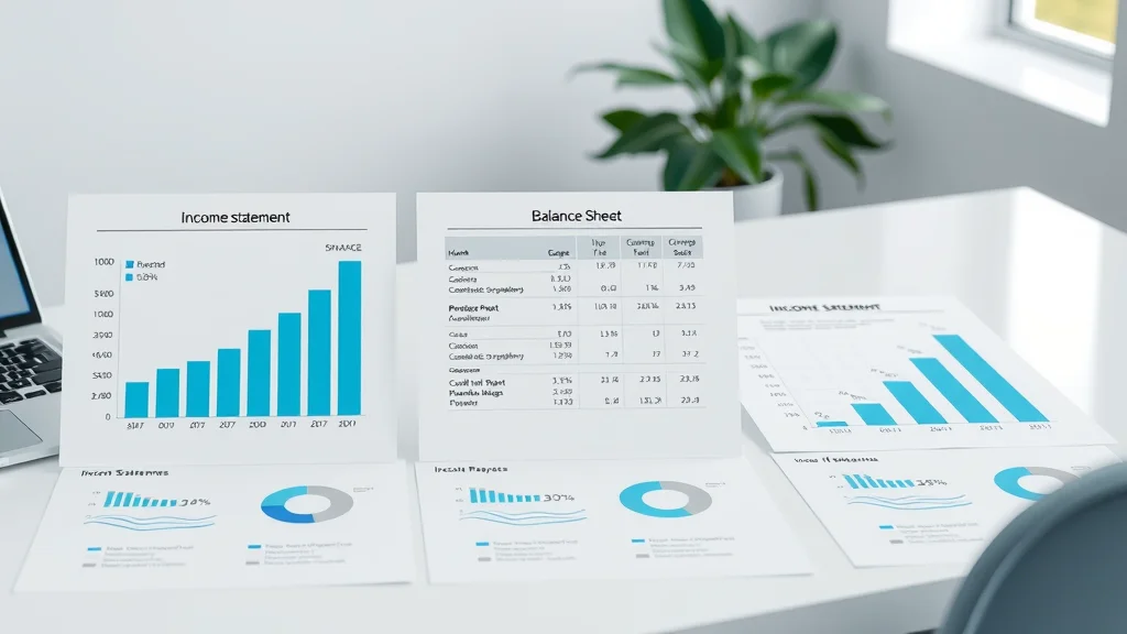 Infographic breakdown of income statement, balance sheet, and cash flow statement