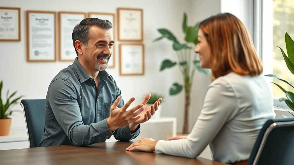 Empathetic chiropractor listening to patient—good chiropractor traits