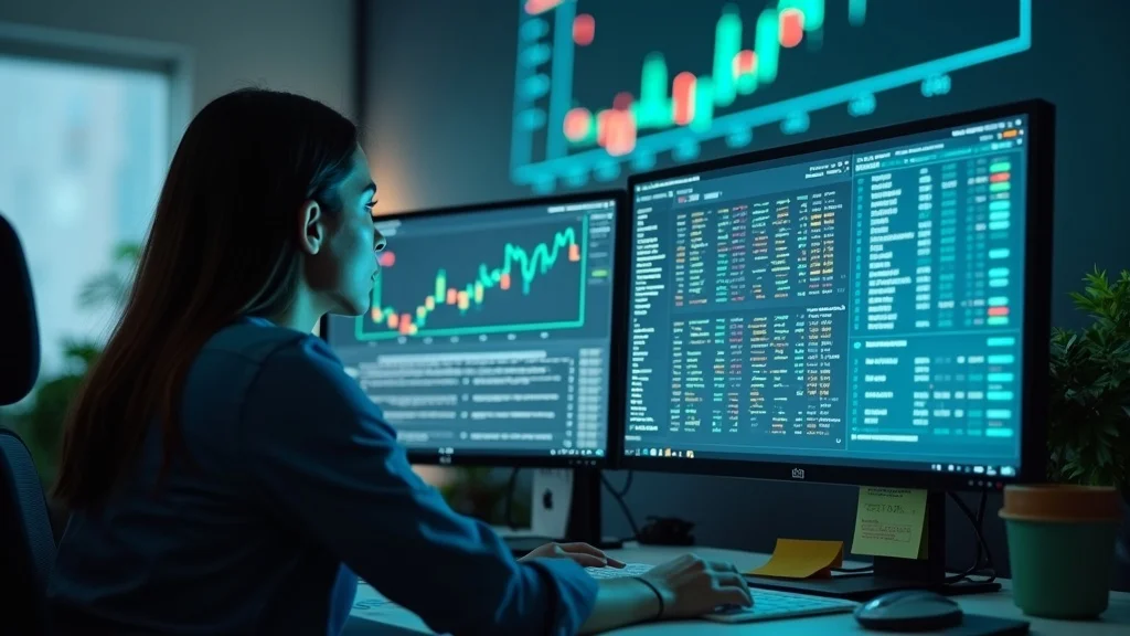 Marketer segmenting accounting firm email list for maximum engagement on dual monitors