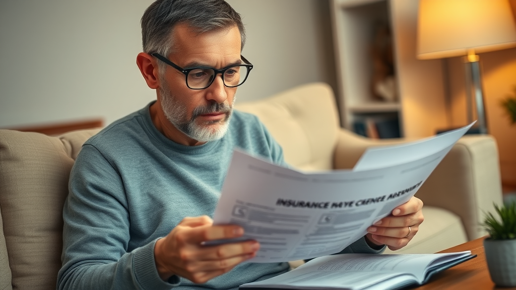 Eustis Florida homeowner reviewing insurance papers and checklist before hiring handyman service