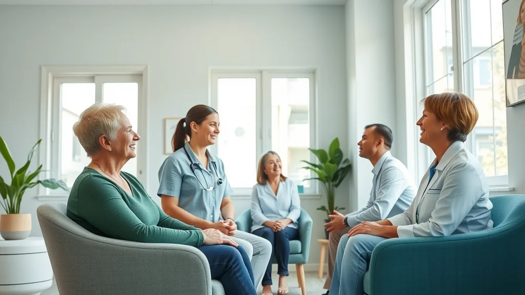 Bright, welcoming chiropractic clinic interior in Sacramento CA, professional chiropractor greeting patients, modern office, comfortable waiting area, natural sunlight - sacramento chiropractor, chiropractic care, chiropractor in sacramento