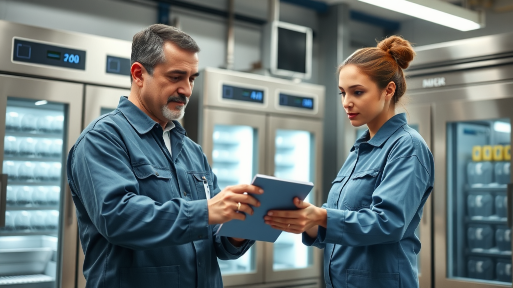 Team of technicians optimizing commercial refrigeration, Charlottesville VA