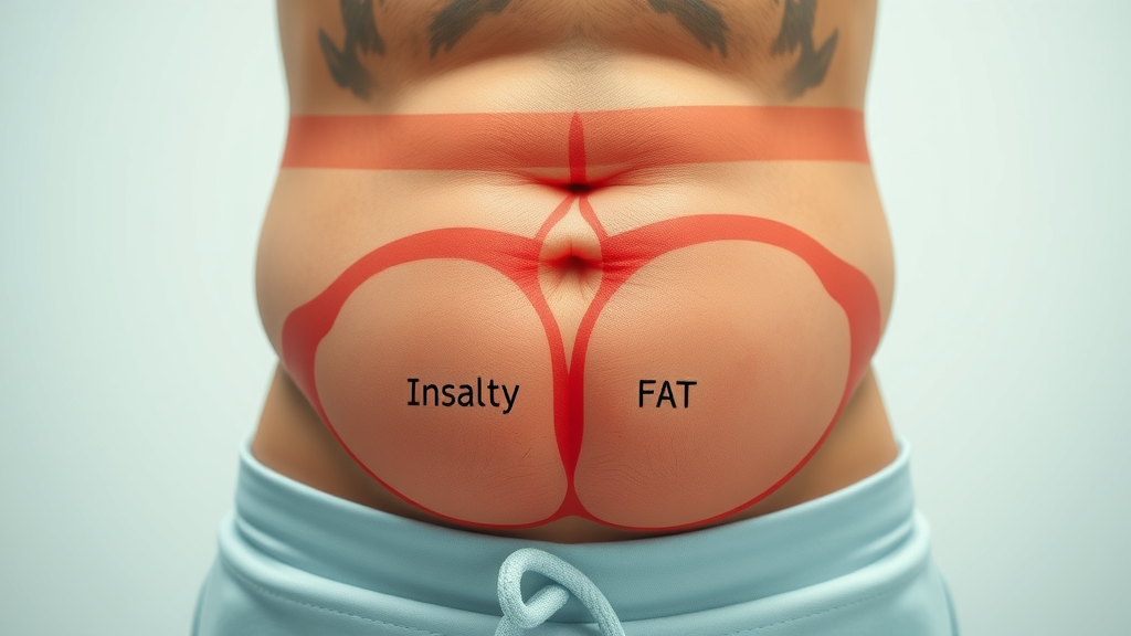 comparison of healthy vs. insulin-resistant abdomen, visceral fat vs. lean tissue