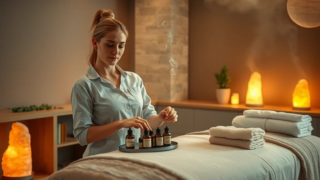 Expert spa therapist in luxury Los Angeles hotel spa treatment room