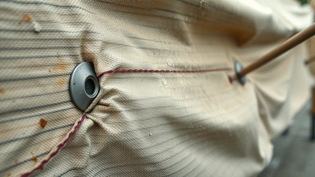 Heavy duty canvas tarp in outdoor settings