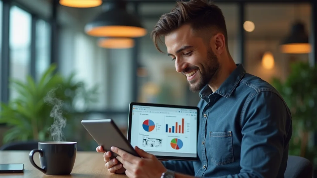 Marketer in accounting firm analyzing detailed analytics for email marketing performance: open rate and client retention metrics