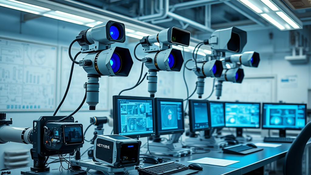 Pipeline Inspection Equipment Modern Cameras and Digital Tools Array