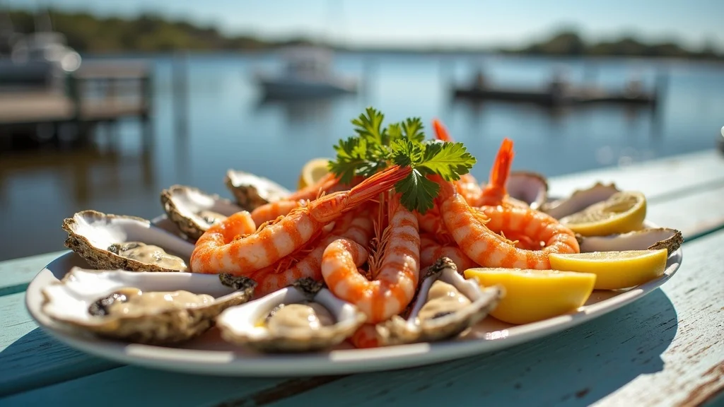 seafood platter waterfront restaurant hilton head fresh oysters shellfish river view