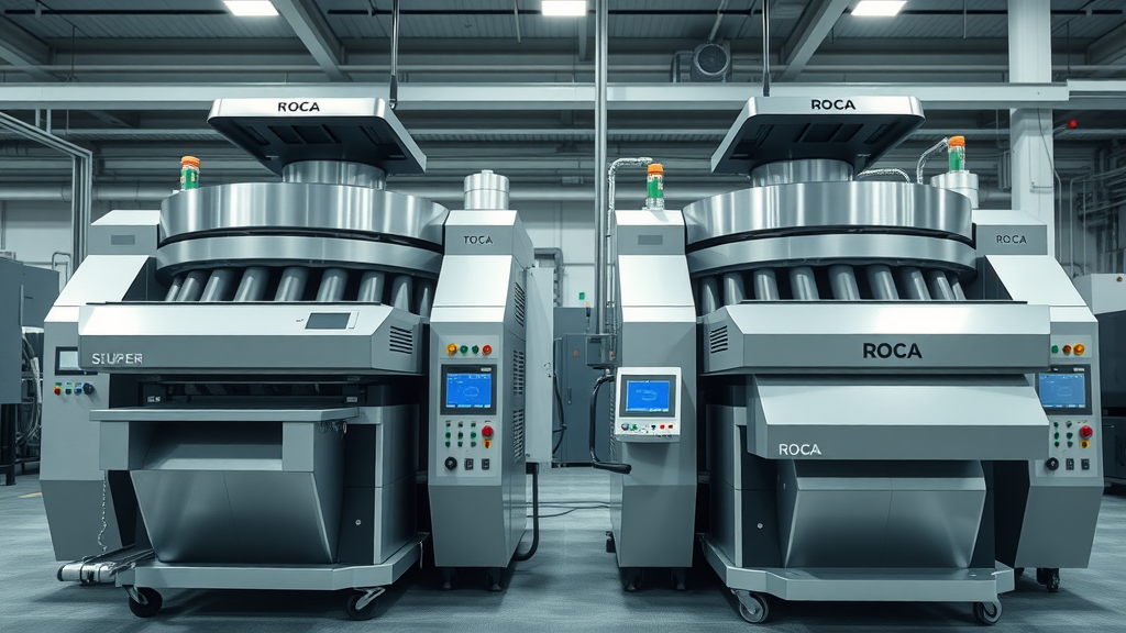 high-tech super sorter and roca sorter machines side-by-side, comparing card sorting machine features and financing options