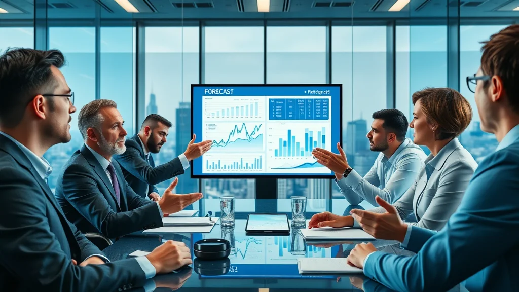 CFO presenting cash flow forecasts and financial leadership in a boardroom meeting