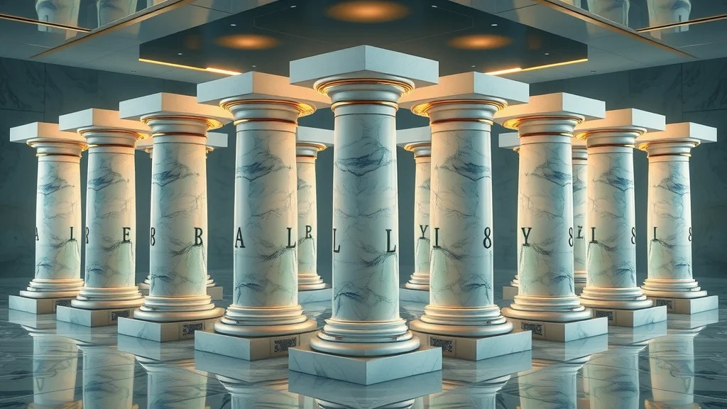 Foundational ethical AI pillars with digital and ethical symbols above each, forming strong governance base