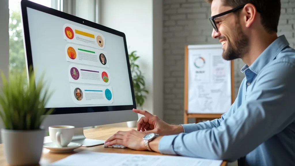 Accountant reviewing professional and effective email template for CPA marketing campaign