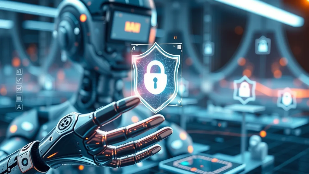 Visual icons show <em>ai risk management</em>: data protection, fairness, algorithm stability