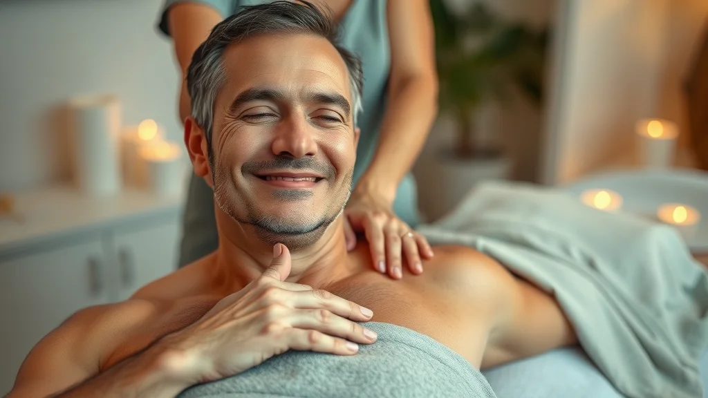 Client receiving therapeutic massage in Sacramento chiropractic clinic, highlighting stress reduction and pain relief benefits
