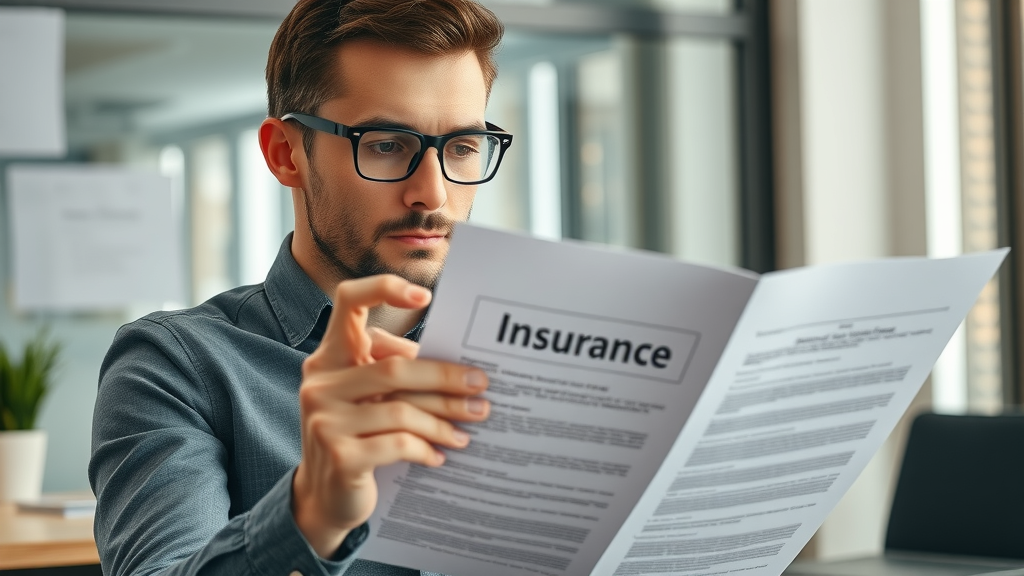 person reading insurance documents in Michigan