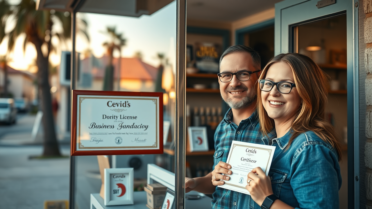Mesa Arizona business directory - small business storefront with business license, friendly owner, inviting local atmosphere