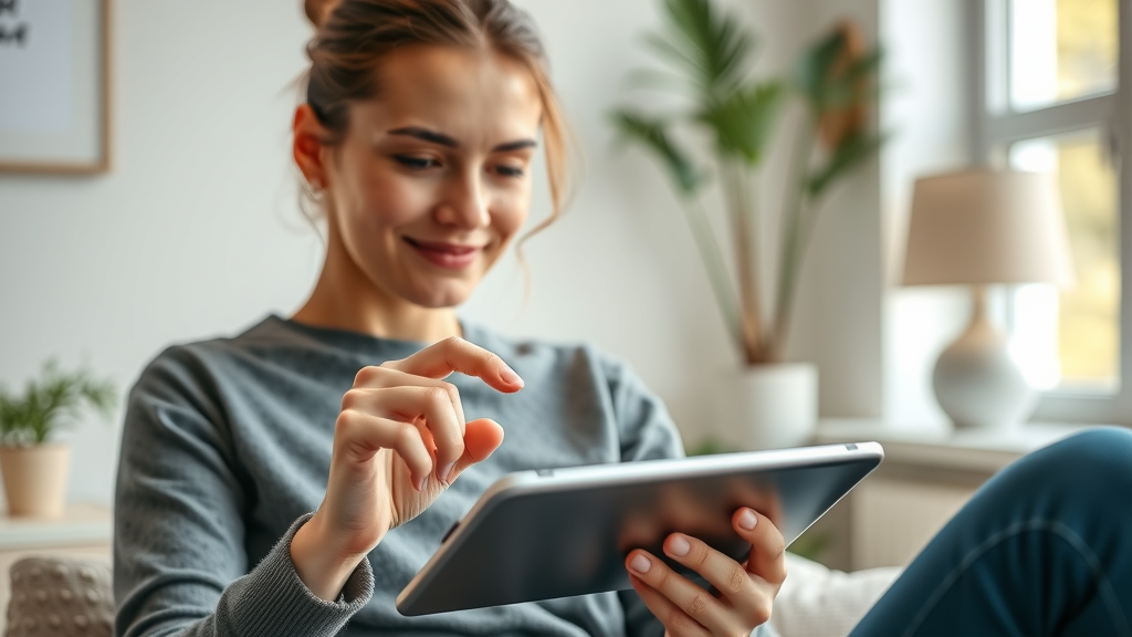 Motivational image of a person booking negative ion therapy session online in Roswell GA for better sleep