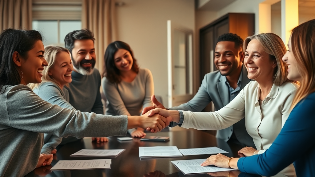 divorce mediation attorney prospect ct diverse family law agreement connecticut smiling handshake law office