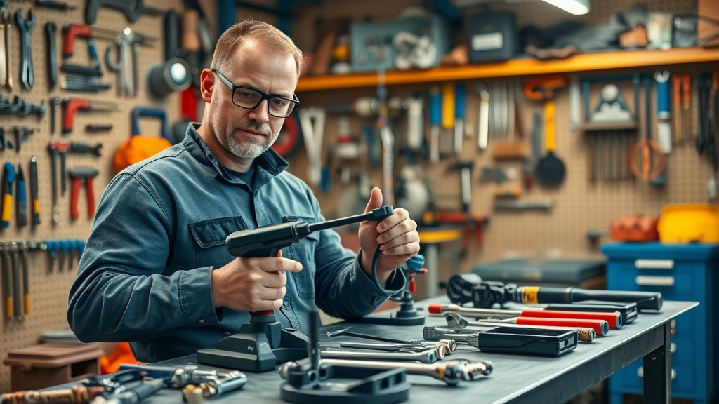 Professional Plumber Preparing Video Pipe Inspection Tools - Pipe Inspection Process