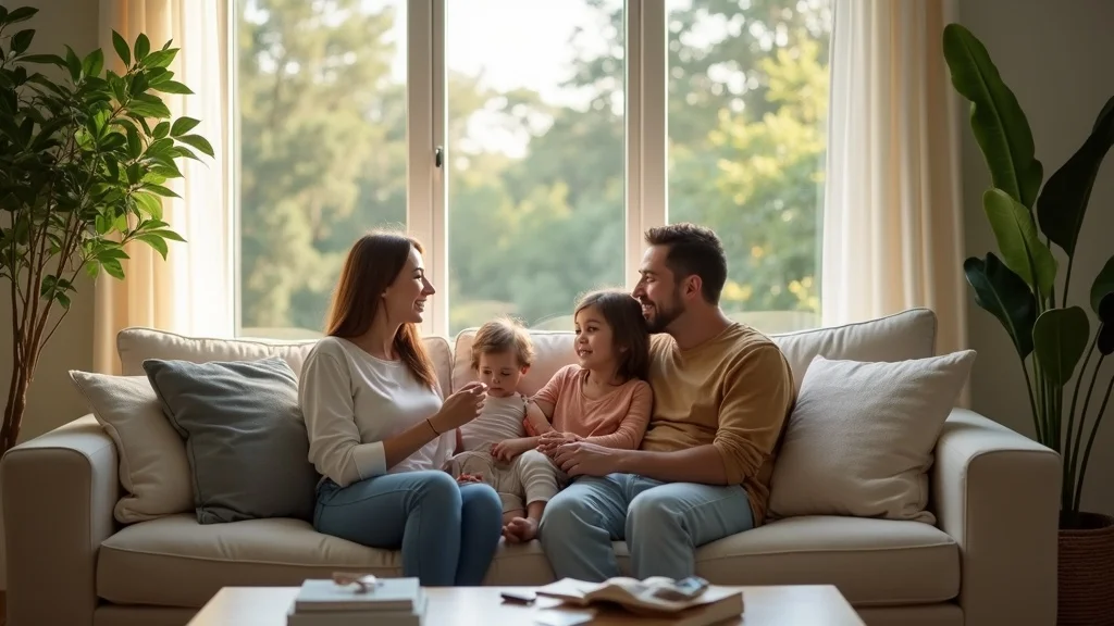 Houston family enjoying new windows after residential window repairs